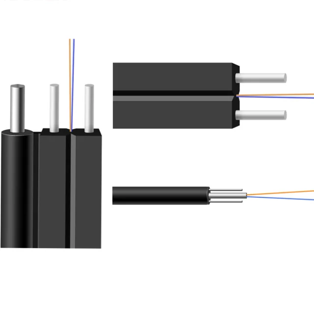 SC simplex sm G657 fiber optical patch cord outdoor 300m to 500m SC simplex drop ftth cable - idealCable.net