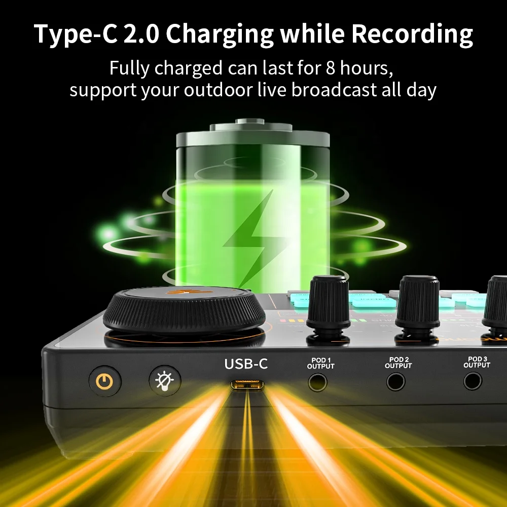 MAONOCASTER ライブオーディオインターフェース スタジオマイク付き 12