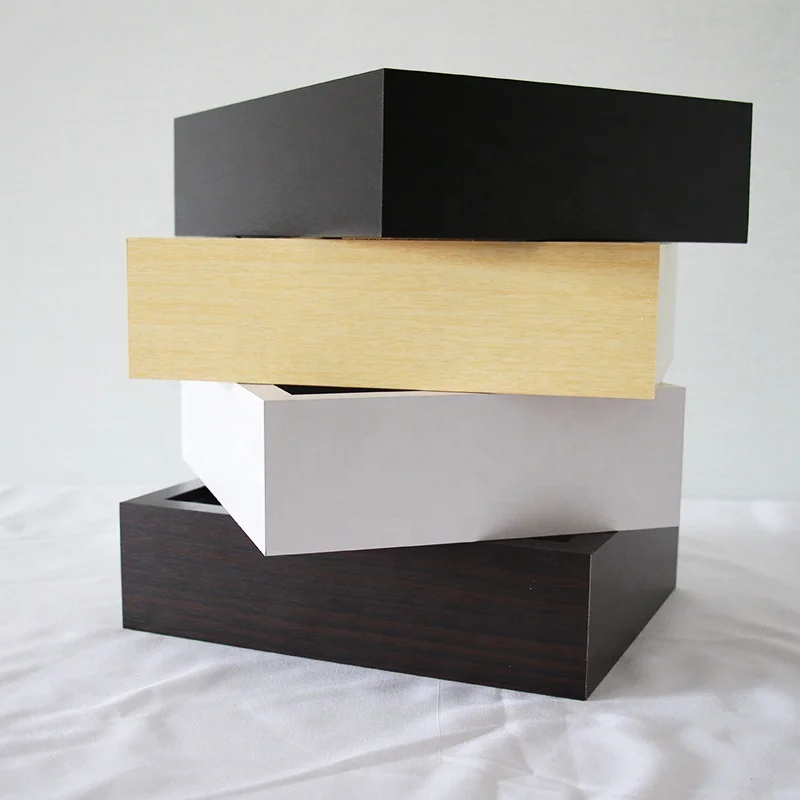 Lot De 5 Cadres Profonds 6x6 Noir/ivoire Avec Support 4x4 Pour Images 3D - Nicola Spring