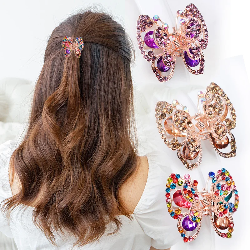 2023 Stocks Custom Designer Hair Claw Clips Pastel Hair Claws Butterfly ...