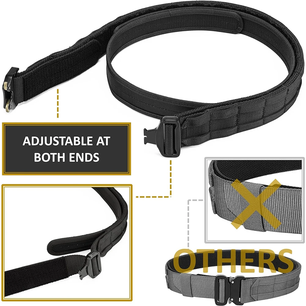Adjustable Training Durable Quick Release Multifunctional Belt Tactical Durable Heavy Duty Belt