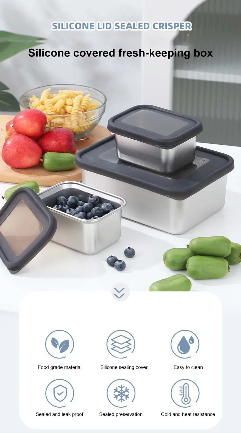 Kids Thermal Airtight Bento Lunch Box Leakproof Food Container for School Take-Away Storage