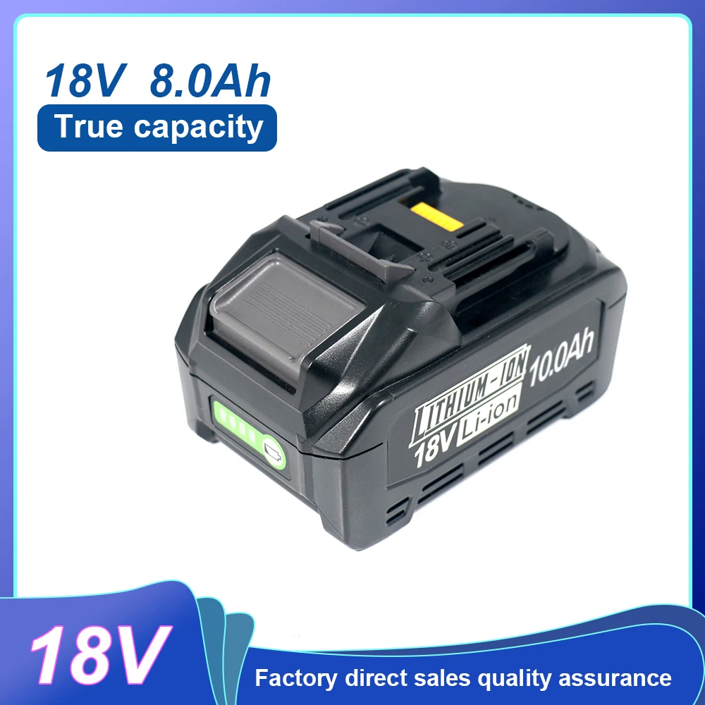 GEB 8000mAh Battery for Makita Power Tools 8Ah Battery Rechargeable for makita Power Tools Battery Pack Li-ion Replacement