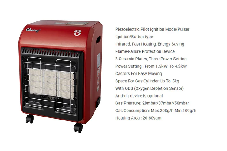 Iso9001portable Infrared Gas Room Heater With Ceramic Burner Buy