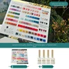 Paleta de pegamento funcional de 126 colores, tipo botella de leche.