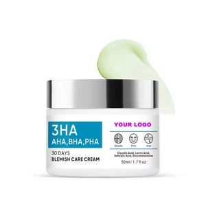 Niacinamide & Centella Asiatica AHA+BHA+PHA Face Cream Even Skin Tone Treatment Soothing & Calming Daily Moisturizer