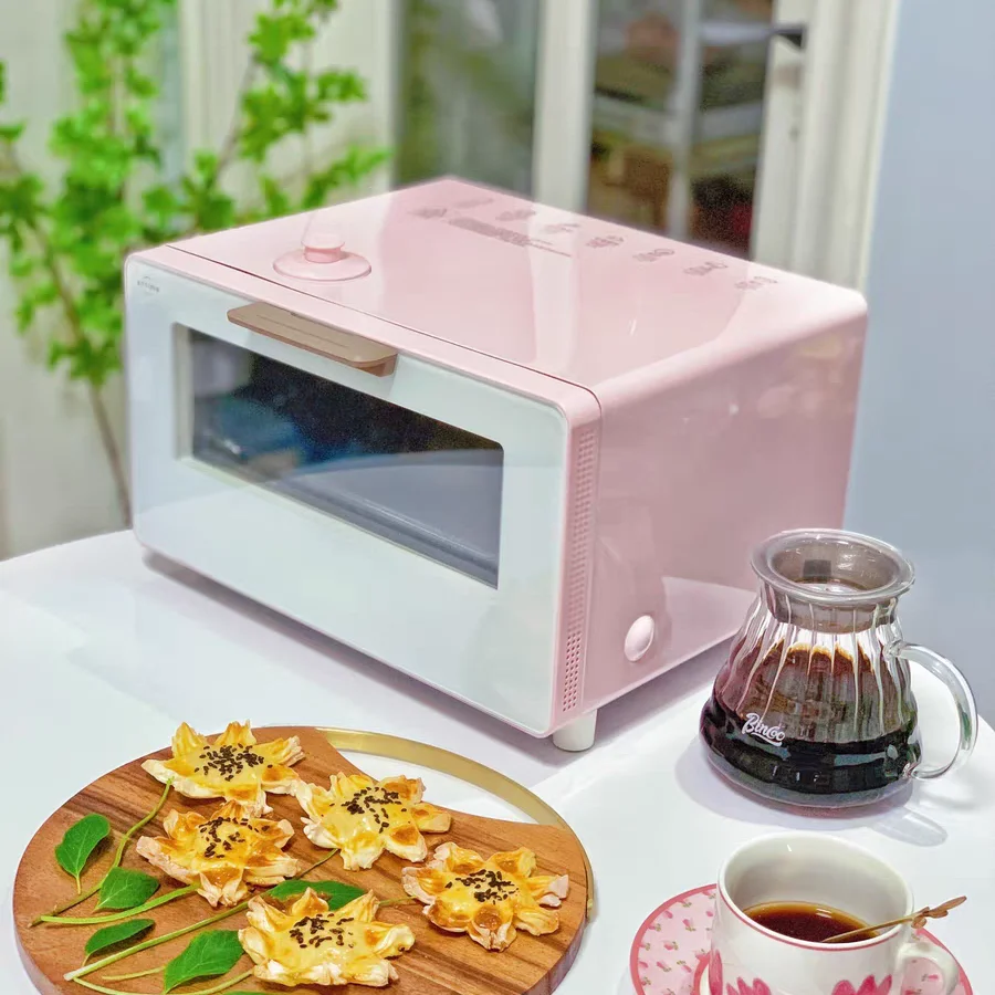 Mini horno tostador eléctrico elegante de 10L, horno Universal de