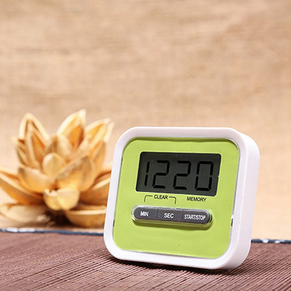 大型磁性液晶数字厨房倒计时计时器秒表报警器带支架厨房计时器实用