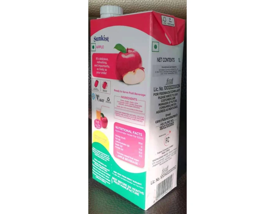 Custom Aseptic Carton Packaging for Milk and Juices Milk Carton Juice Carton Beverage Packaging Paper Box Milk/juice Box