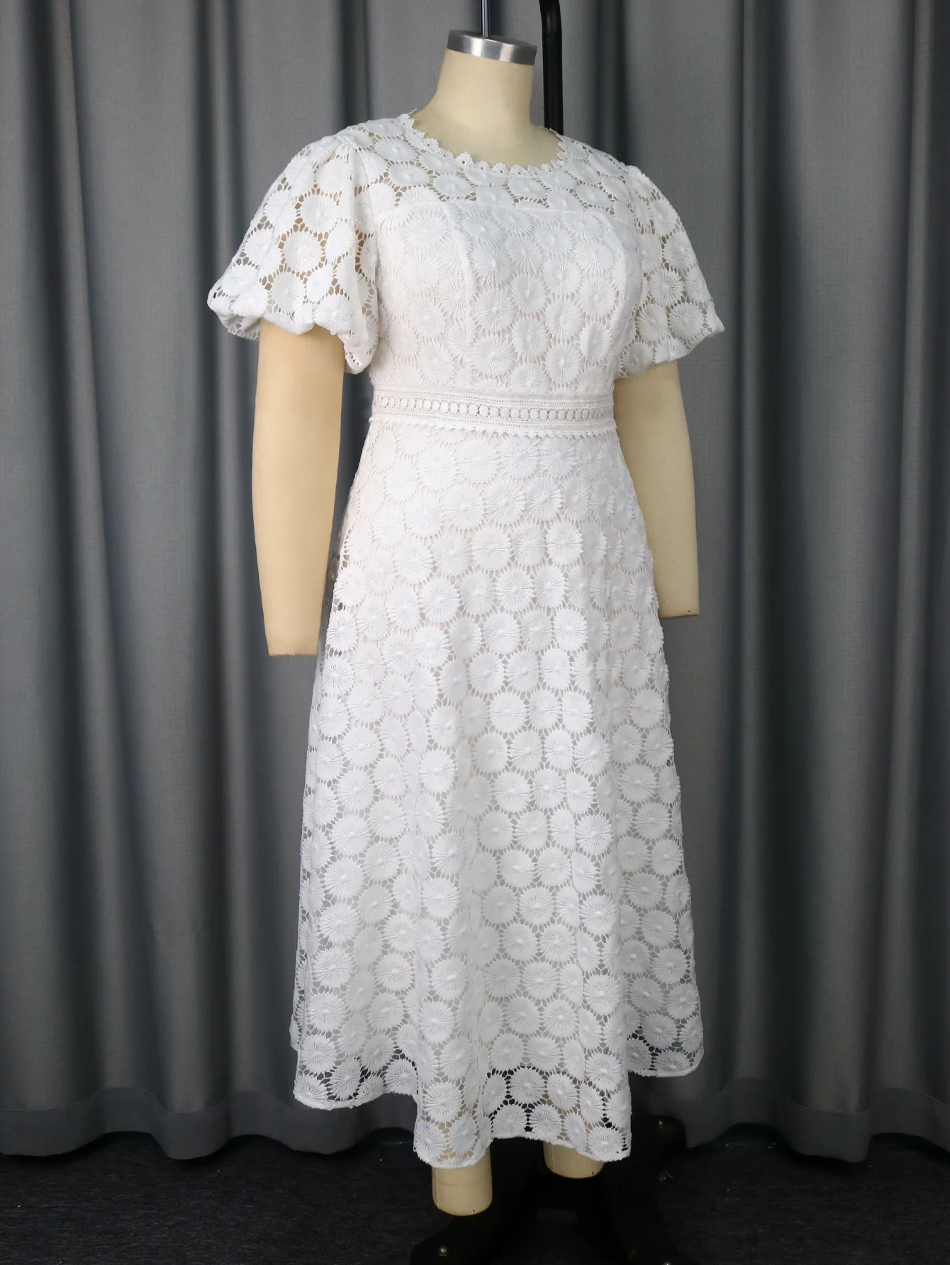 Wholesale High Quality Lace Dress High Quality White Dress Plus Ize Lace Dress Plus Ize White Dress White Lace Dress African Lace Dress Tyles White