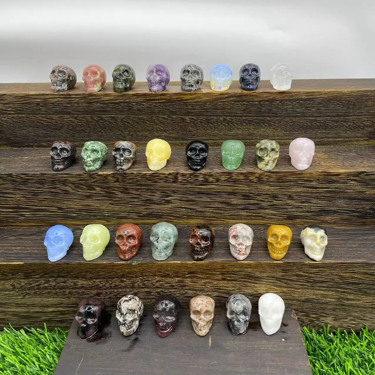 Spiritual healing stone tumbled stone Car pendant 7 chakra pendant quartz crystal crafts