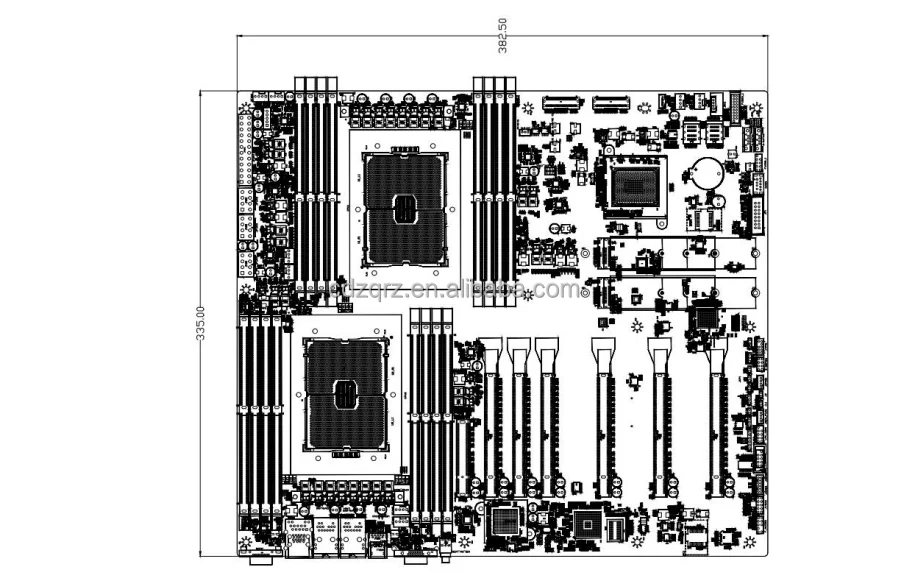 Uid Button Motherboard Intel WHITLEY Xeon 3rd Gen Scalable Processor Dual-GPU High-Performance ...