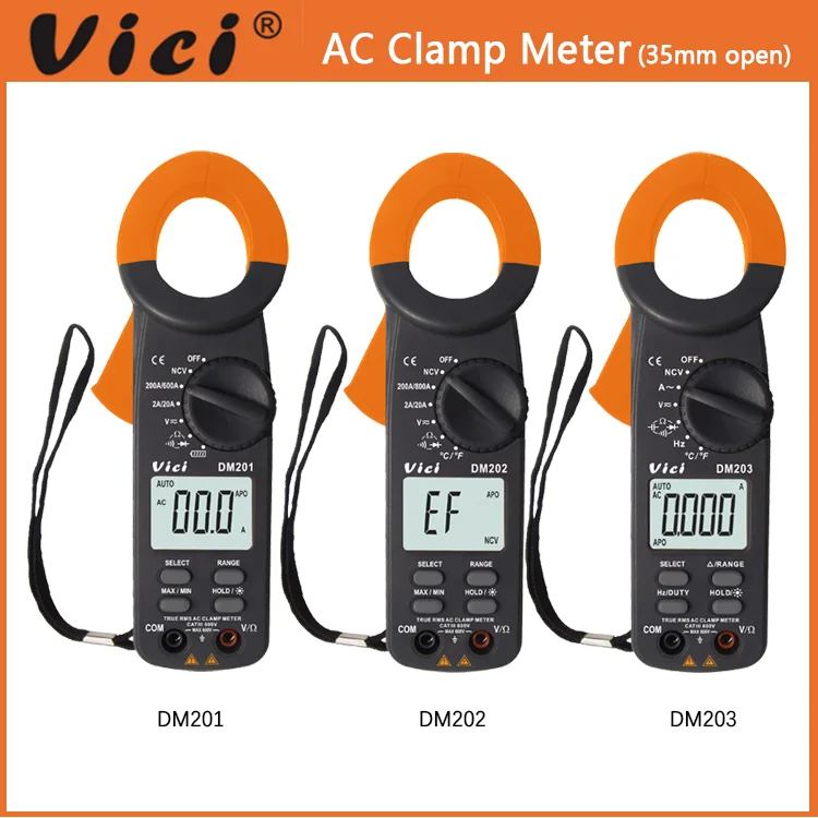 Amperimetro Digital Clamp Meter 4000 Multimeters DM203