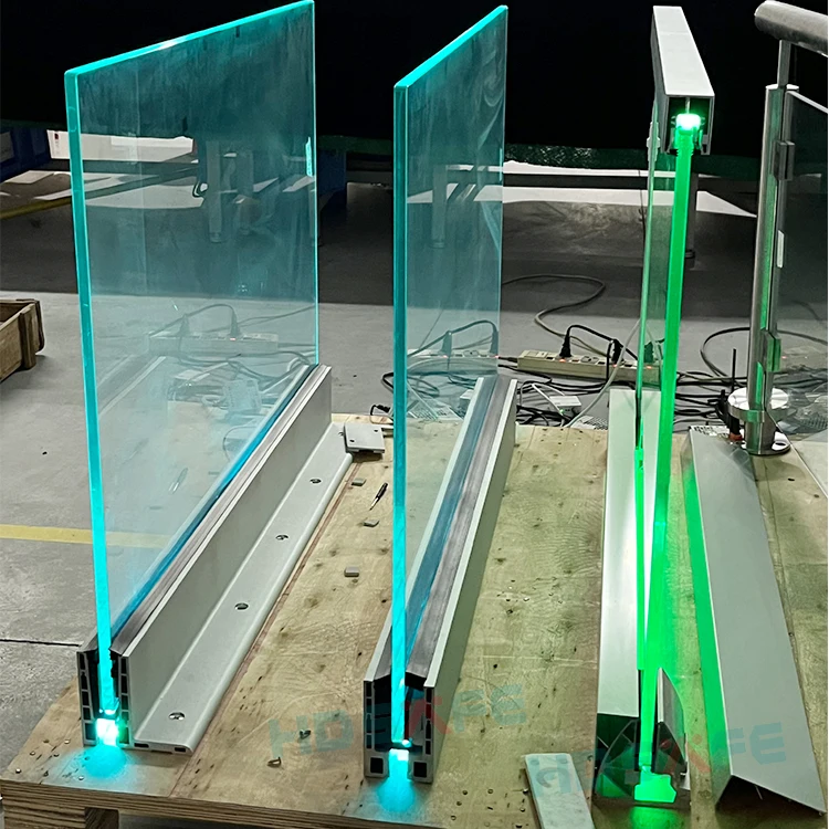 Led Light Railing. Contact Villa Hotel Aluminum U Channel LED Light Railing Glass Fence Outdoor ...