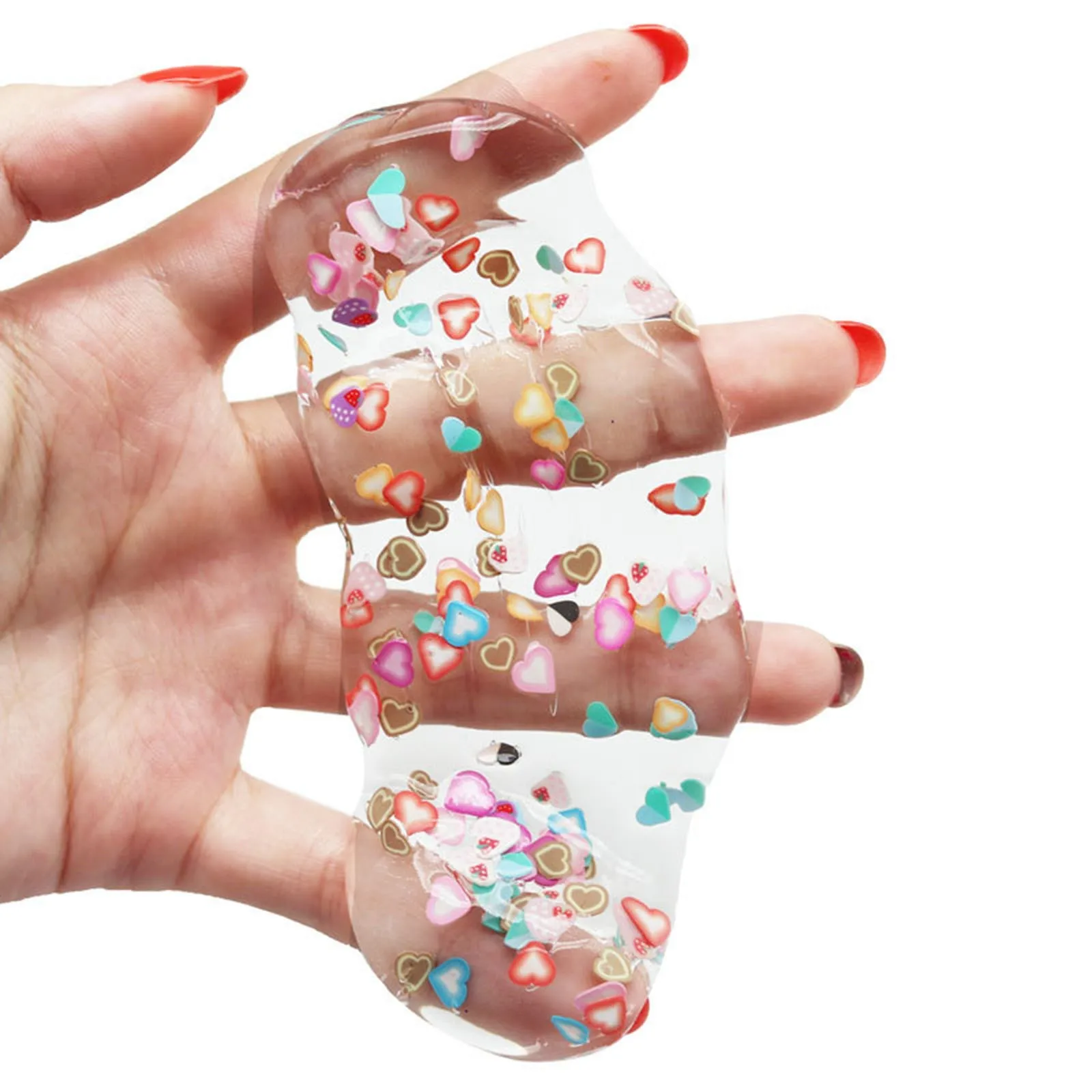 Новинка сумасшедшие забавные трендовые продукты прозрачные фруктовые желе замазка слизь игрушка прозрачная Хрустальная грязь