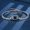 Blue pointed crystal bracelet