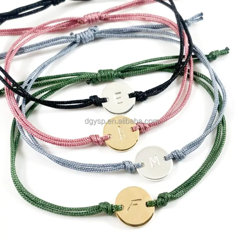Inspire Stainless Steel Jewelry Braided Rope Feather Bracelet String Rope Bracelet Colorful Cord