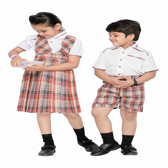 Customized Product High Quality Checks Fabric Kindergarten Boys & Girls ...