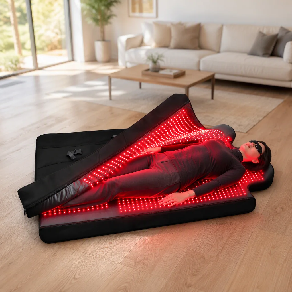 Manta térmica infrarroja OEM, saco de dormir con terapia de luz roja para todo el cuerpo