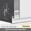 L20 Recessed Light Slot / Crystal Ceramic White / 1m