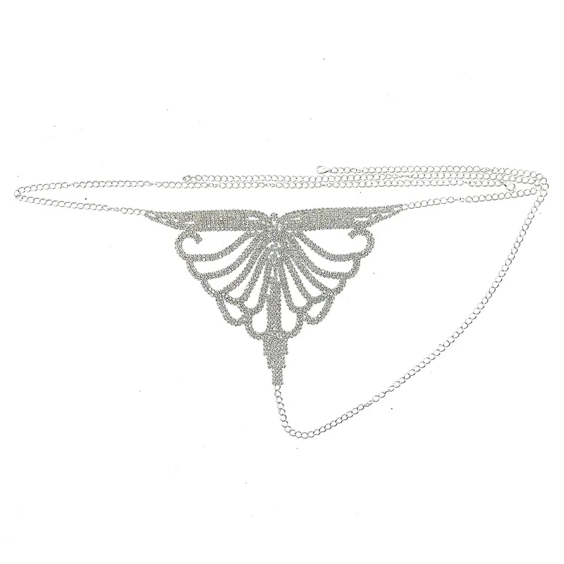 Exquisite Bra Panty Body Chain Jewelry Plating Gold Silver Inlaid