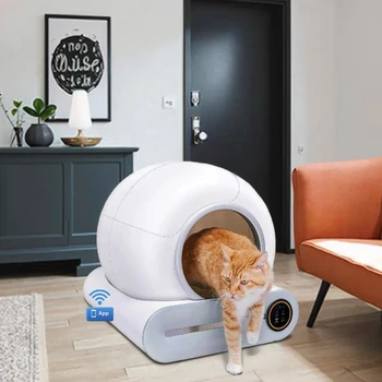 2025 Fashion APP Control Super Automation, Fast Self-Cleaning Smart Cat Litter Box, Suitable for Multiple Cats Without Odor