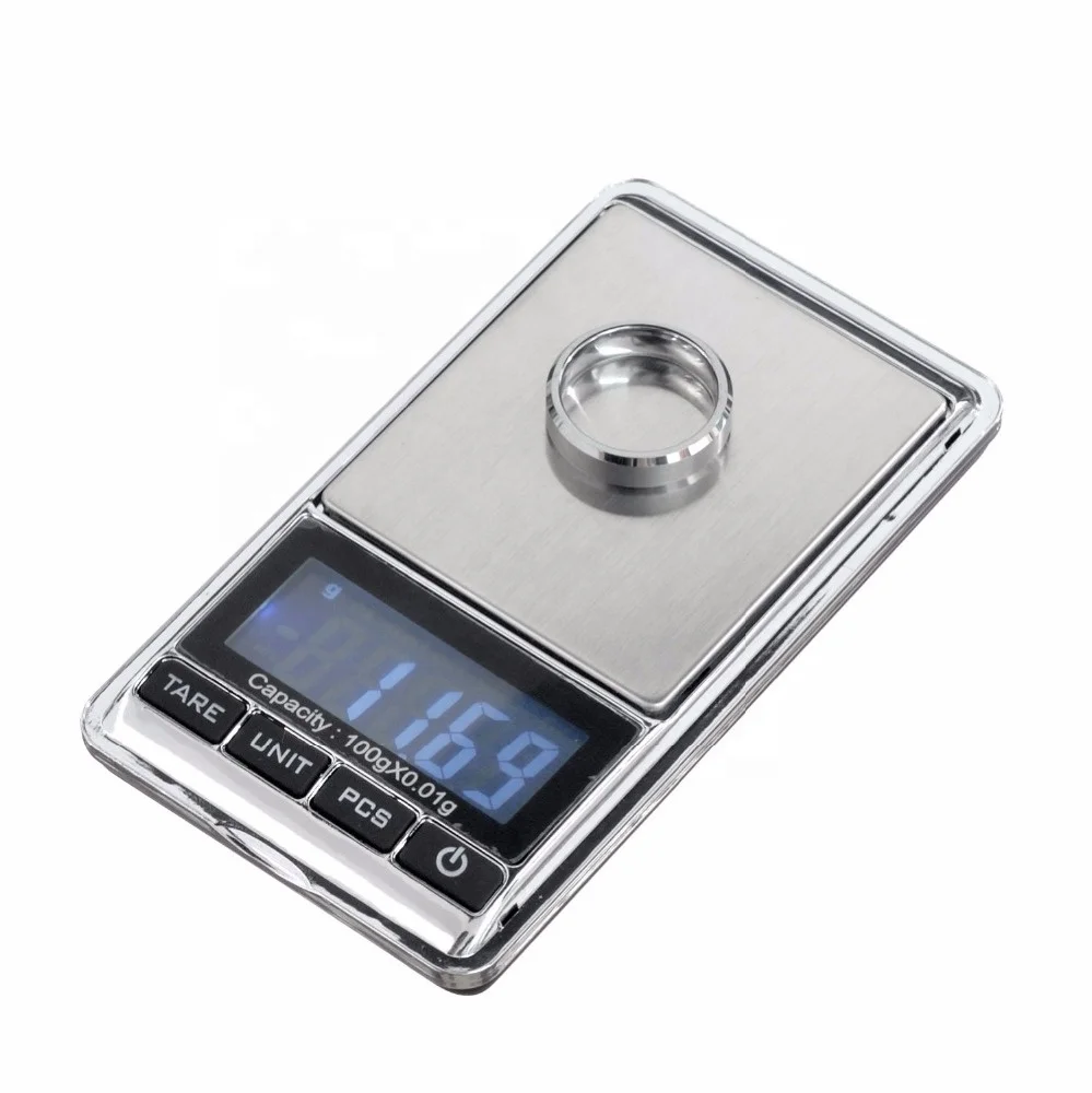 Mini LCD Electronic Digital Pocket Scale 100Gx0.01G Jewelry Gold Weighting  Gram Balance Weight Scales Small