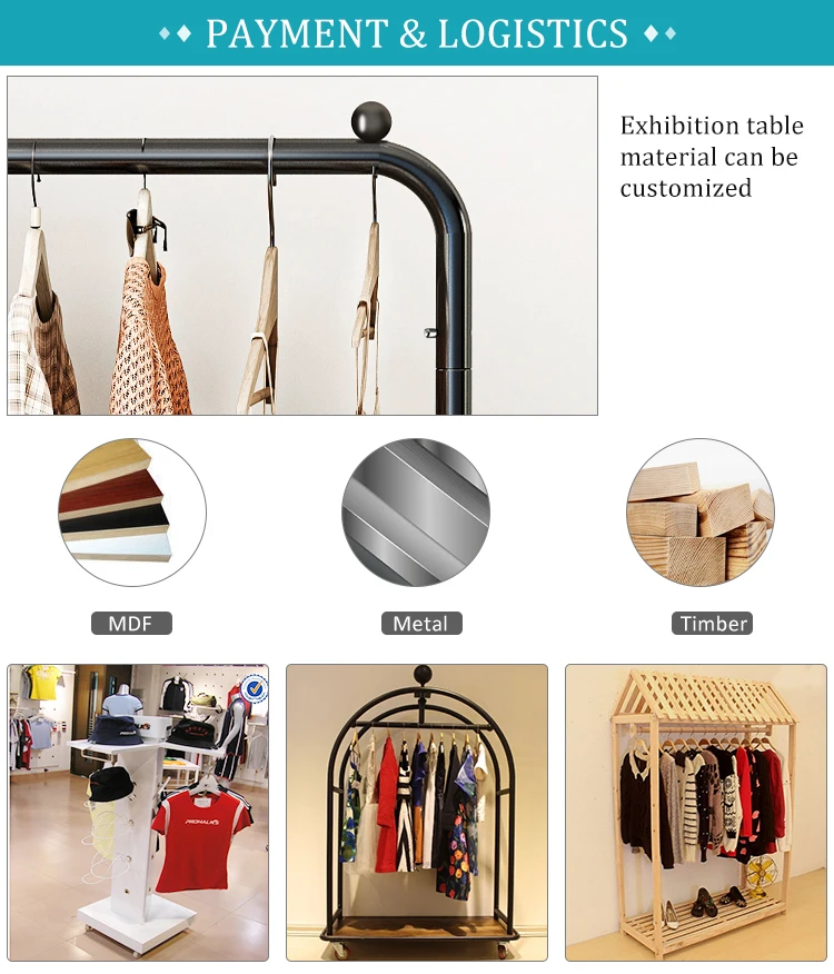 Fashion Retail Clothes Rack Clothing Shop Fitting For Cloth Hanger