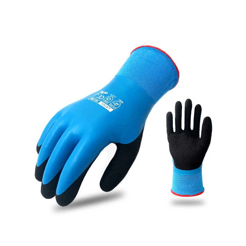 Anti freezer low temperature cold resistant Acrylic liner Latex fully Coated Water proof winter Work gloves