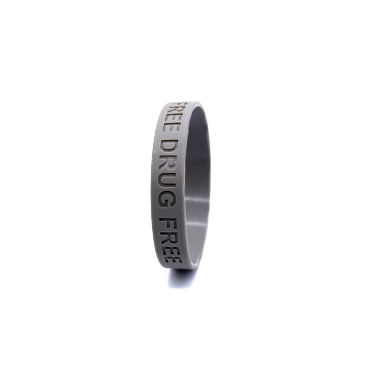 Promotional blank silicone wristband custom debossed silicone bracelet