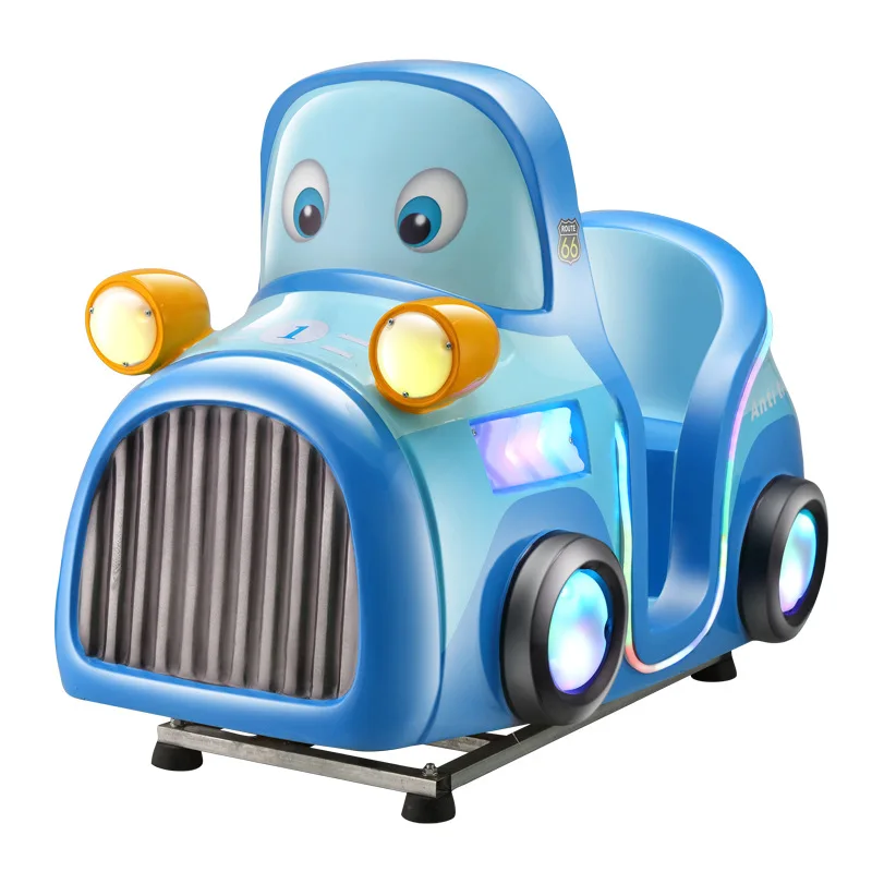 Factory Swing Machine Video Coin Operated Kiddie Car Rides Amusement Park Fiberglass Kiddie Ride