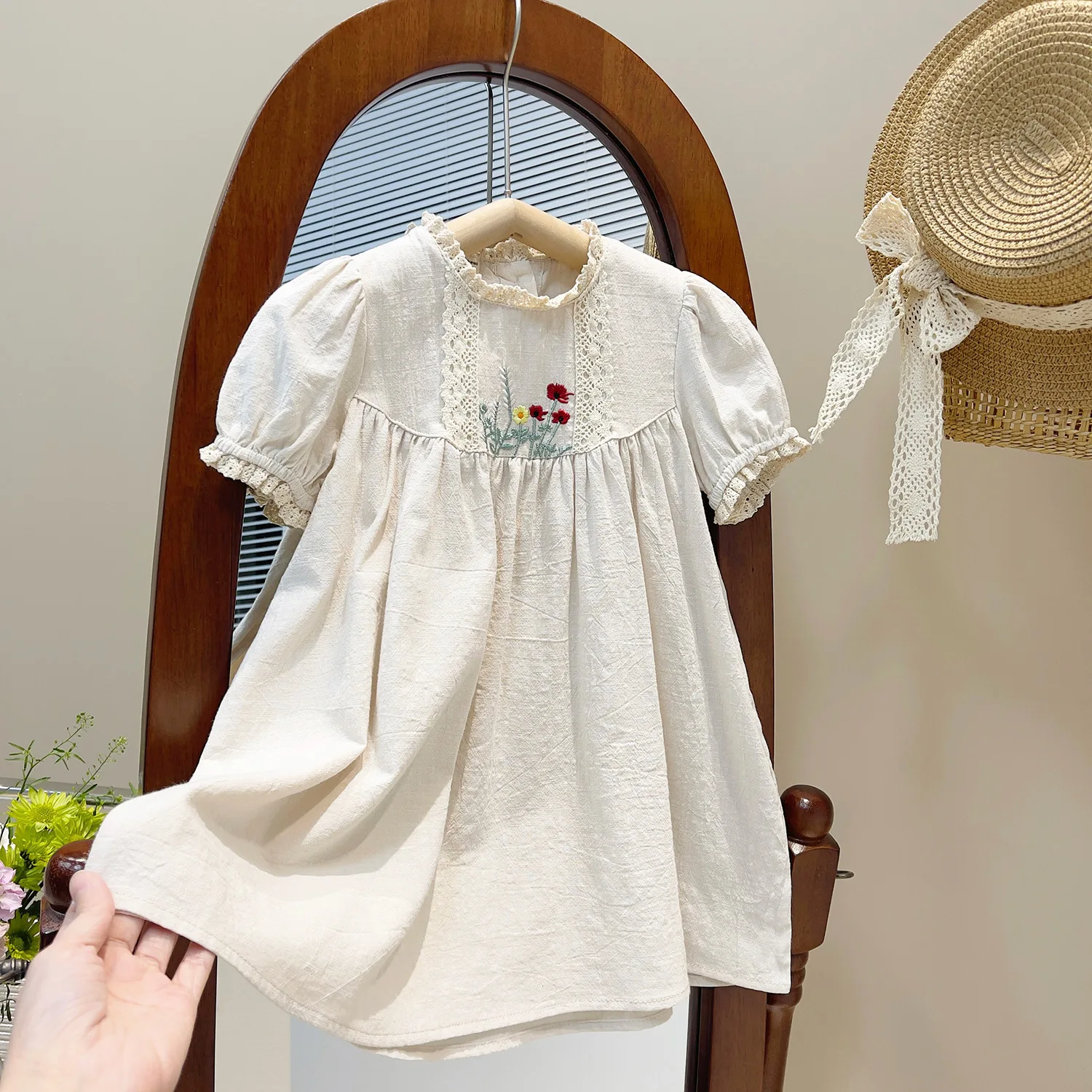 sachin and babi light blue dress Embroidered Eyelet Mini Dress In WHITE