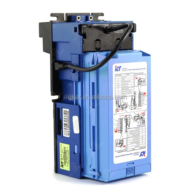 2025 Latest Four Way Insertion ICT S7ER Bill Acceptor With 300/500/800 Notes Capacity for Nudge Game Machine