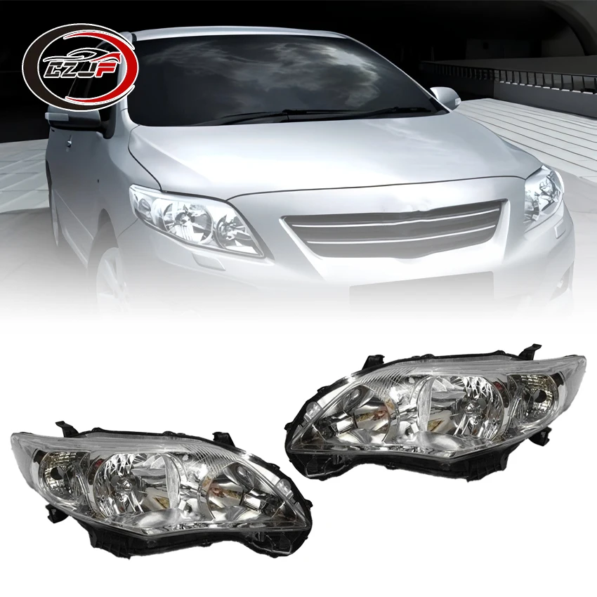 CZJF Auto Lamp Parts ABS Head Lamp Front Light Headlight for