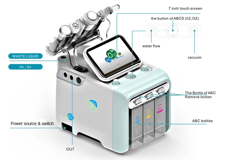 Newface Multifunctional Beauty Equipment Water Hydro Dermabrasion Hydra Aqua Peel Facial Machine