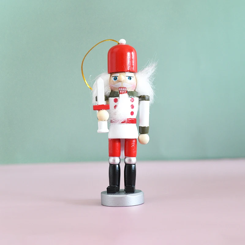 Высококачественные рождественские деревянные мини-фигурки для орехов, распродажа