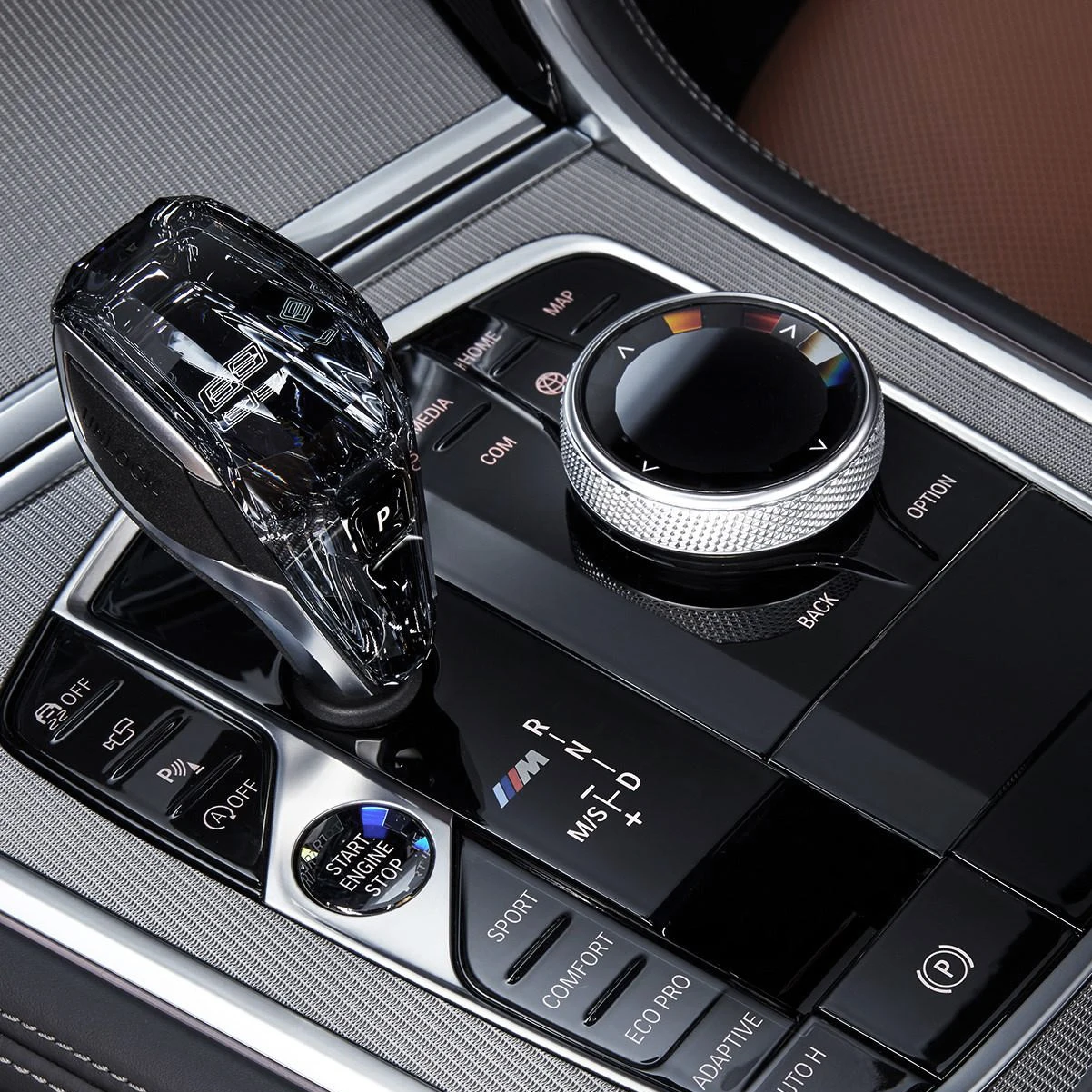 Car interior accessories crystal gear shift knob for BMW 5 series F10 F15 F30 G30 G20 G05 I12 2013-2020
