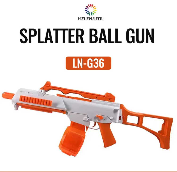 Rsb1000 Orange Automatic Big Splatter Gel Ball Gun Sniper Battery Toy