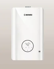 Compact Wall-Mounted Stainless Steel Electric Gas Water Heater 10L/12L Tankless Natural Gas Source for Home & Outdoor Use