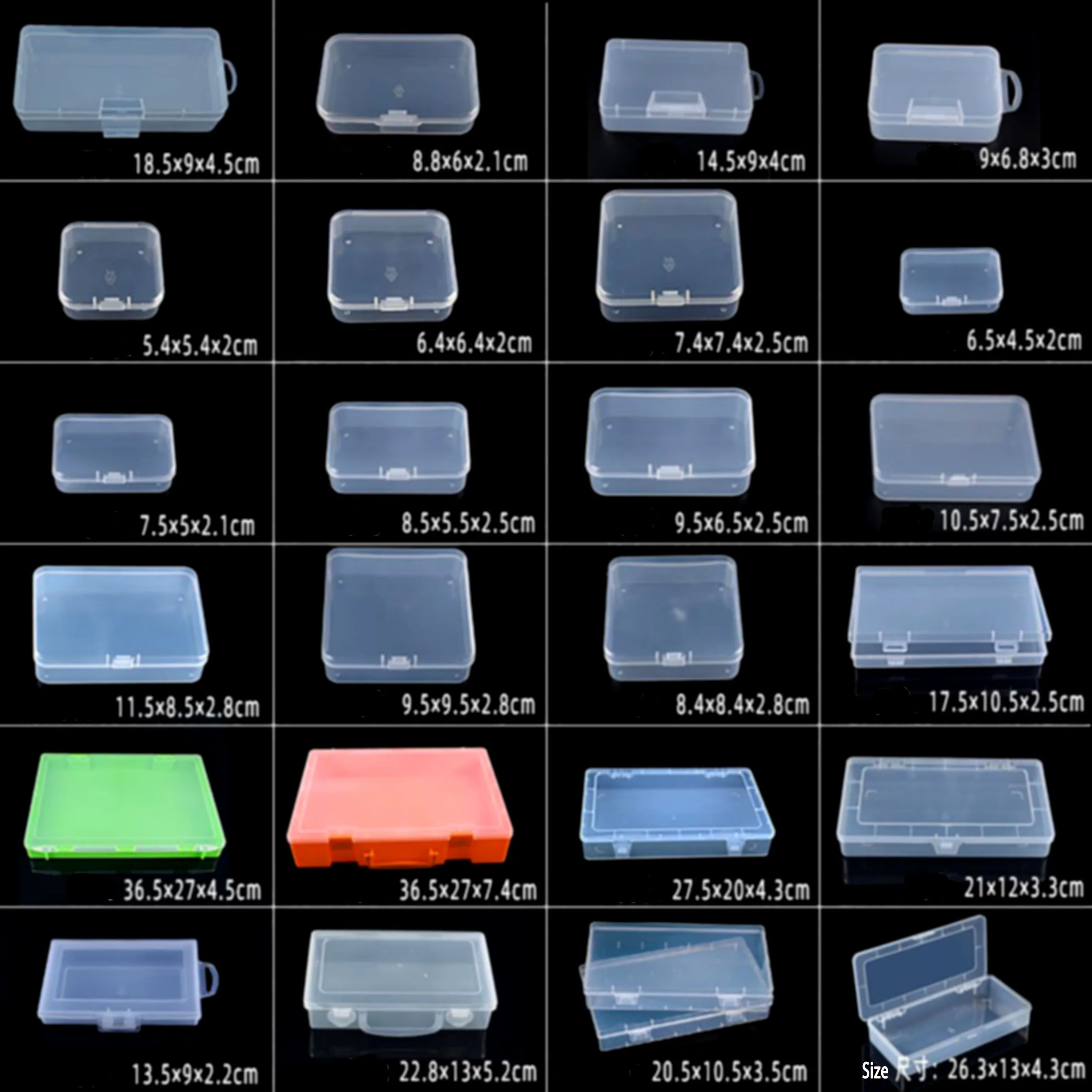 product transparent multi sizes plastic boxes wholesale custom mini jewelry storage box portable pill travel container-30