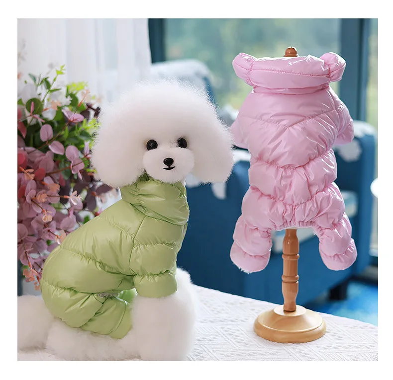 Best Selling Luxury Pet Clothes Dog Coats Wholesale 7 Colors Winter Thick Warm Windproof Pet Jacket For Puppy Teddy P