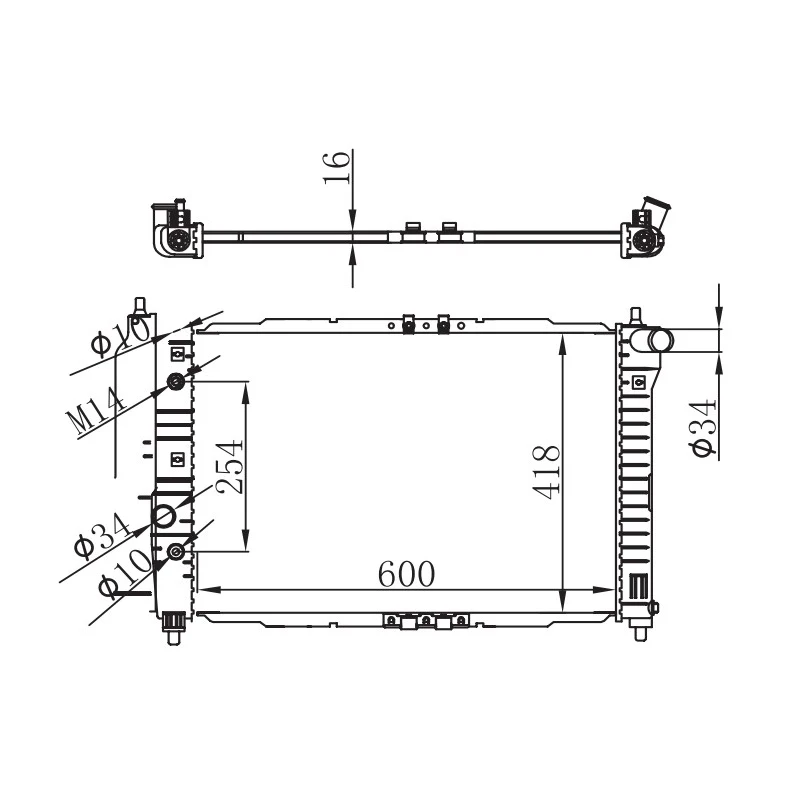 Alibaba.com: SPABB 96536526 Radiator, Aluminum material, 1-Year ...