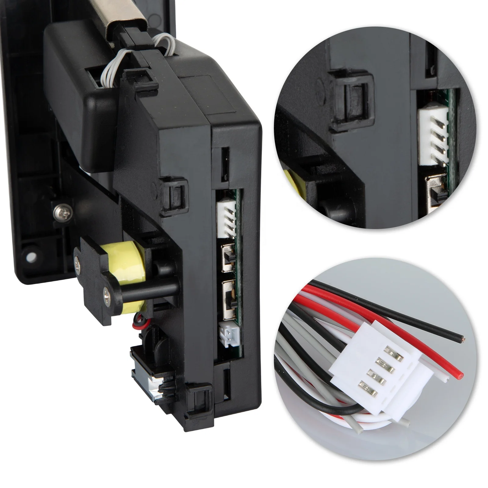 블랙 패널 멀티 코인 수납기 코인 선택기 자판기 아케이드 부품 코인 검증기 태국 시장용 토큰 수납기