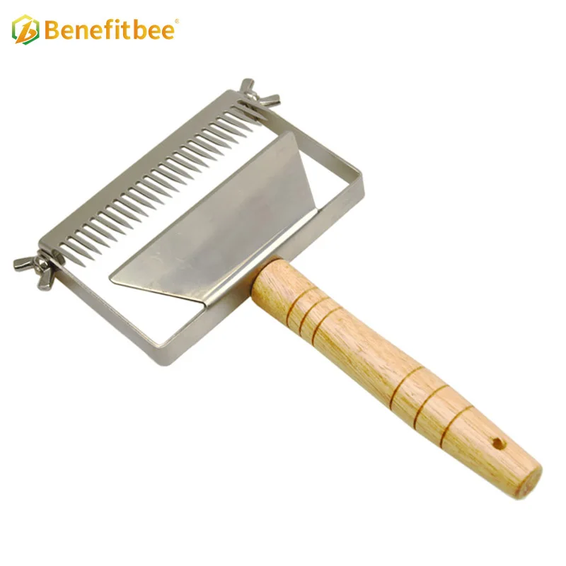 Latest Multifunctional Stainless Steel Honeycomb Honey Scraper Wood ...