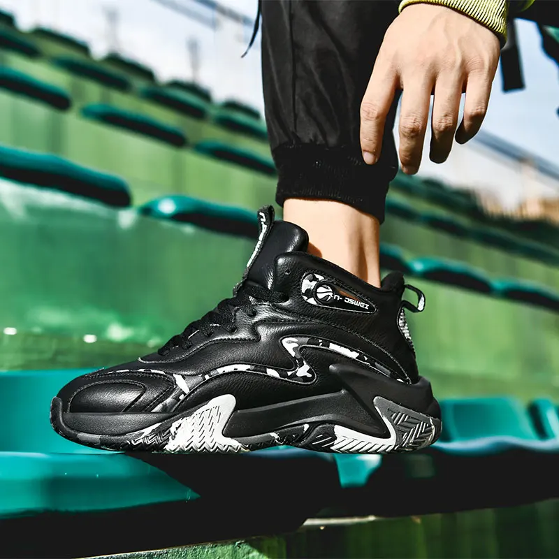 Спортивная обувь, мужские кроссовки для бега, новые мужские баскетбольные ботинки, теплые зимние ботинки
