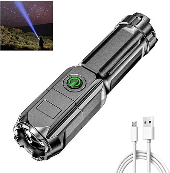 brightest usb rechargeable flashlight Hoxida Rechargeable, Magnetic LED Flashlight, Super Bright LED Tactical Flashlight with Cob Sidelight, Waterproof, Zoomable Best Small LED Flashlight for Camping, Emergency Flashlights roll and anti Taikoo Brightest Usb Rechargeable Flashlight