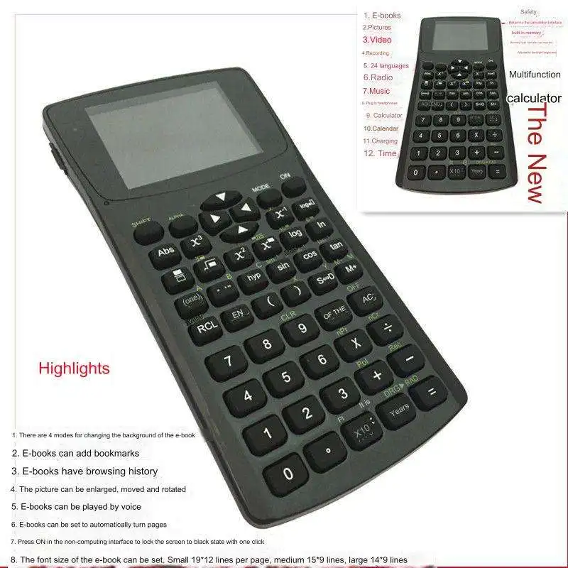 Scientific Multifunctional Picture TXT Multi-language Calculator for Exams, Not a Magic Cheating or Cheatpal Device