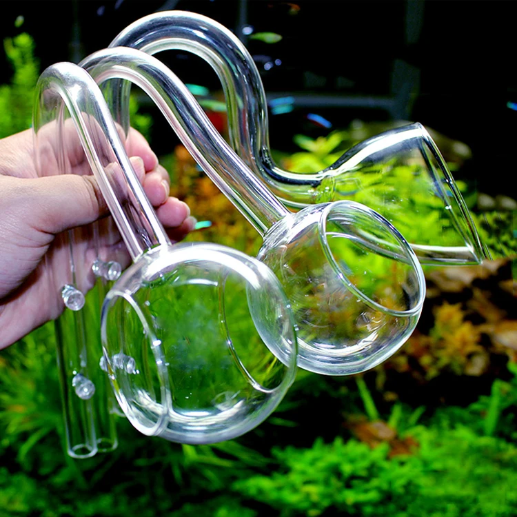 Eco-friendly Ada Style Lily Glass Pipe for Aquarium Plants
