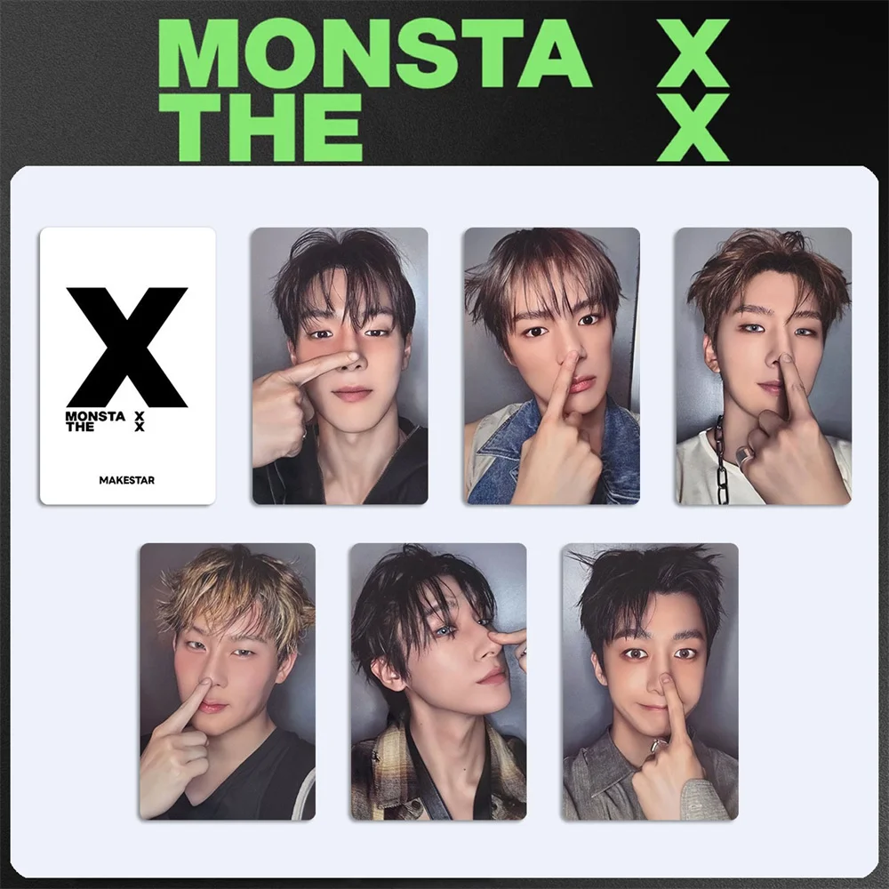 6Pcs/Set Kpop MONSTA X the X New Album Selfie LOMO Card Shownu