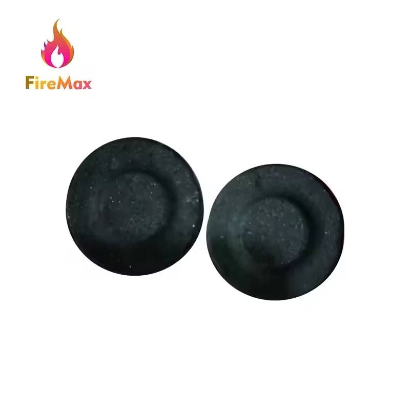 FireMax Hardwood Bamboo Quick Hookah Charcoal for Incense Shisha Charcoal 22mm-60mm Round Black Long Burning Time Charcoal